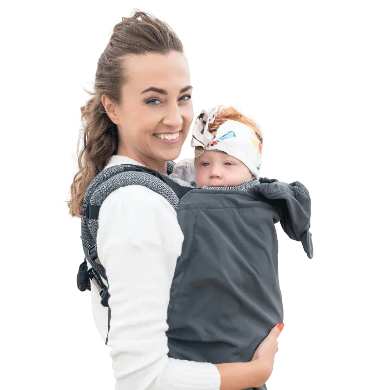Babywearing Cover LennyLamb Softshell Grey LennyLamb