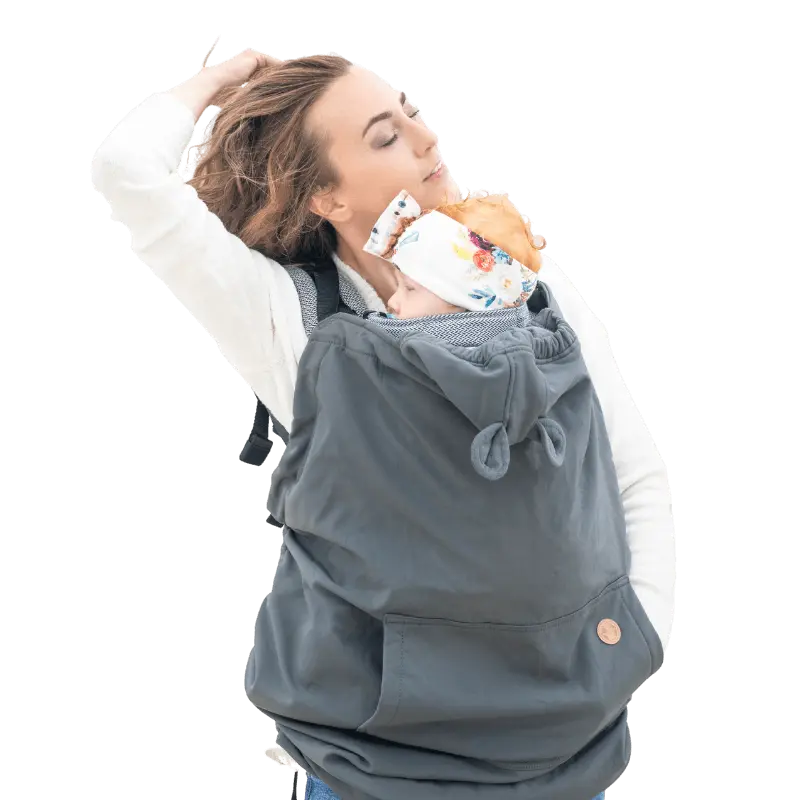 Babywearing Cover LennyLamb Softshell Grey LennyLamb