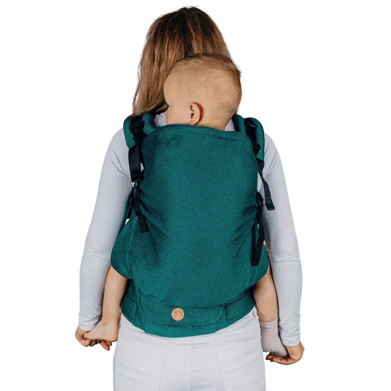 Herringbone Emerald LennyPreschool Carrier by LennyLamb LennyLamb
