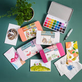 Italian Fields watercolor painting kit Cate Paper Co. at Little Zen One
