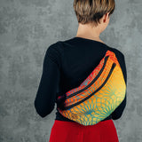 Rainbow Lotus Large Waist Bag by LennyLamb LennyLamb