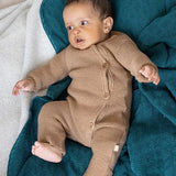 Disana Baby Overall Merino Wool Knit - Caramel Disana