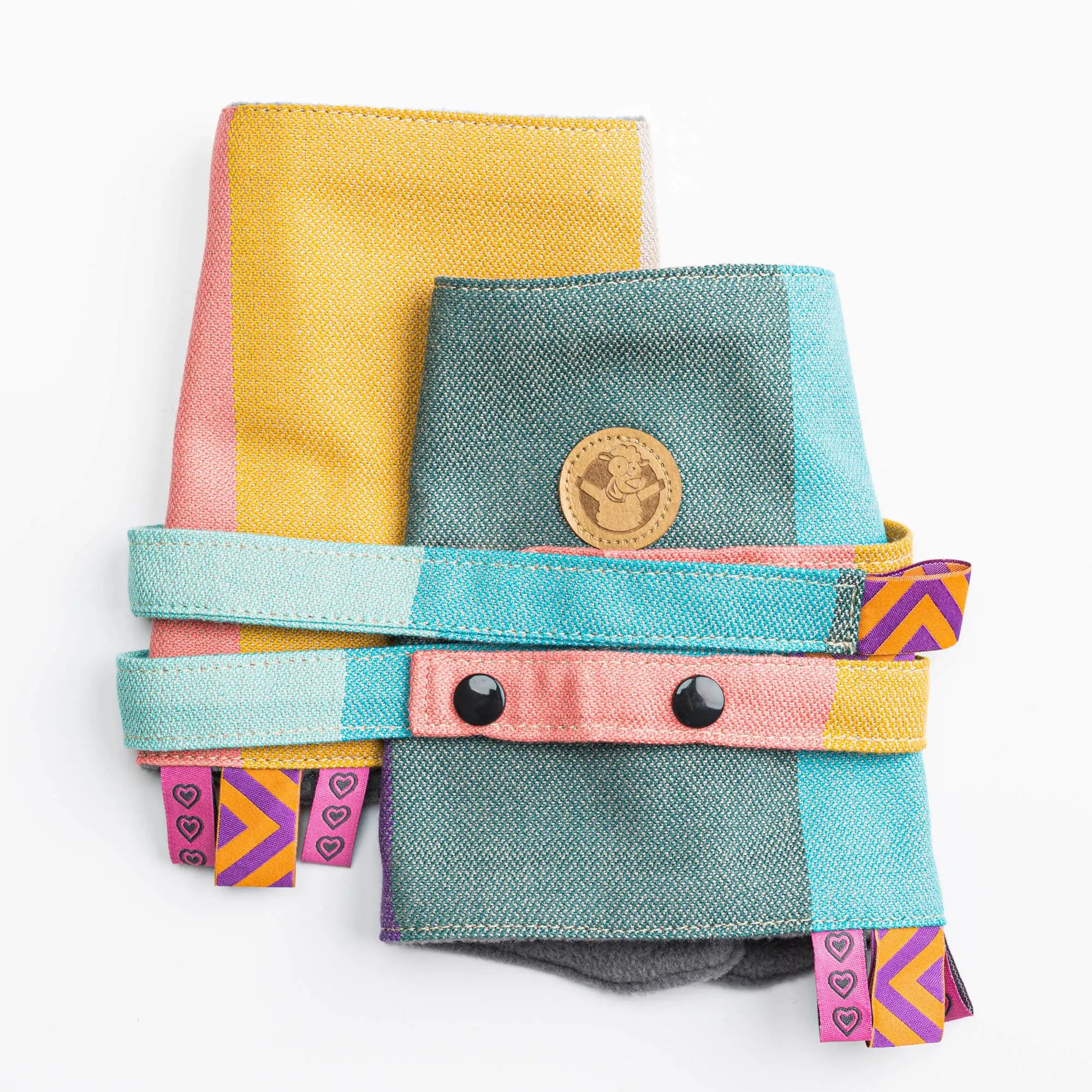 Pastels Drool Pads & Reach Straps by LennyLamb LennyLamb