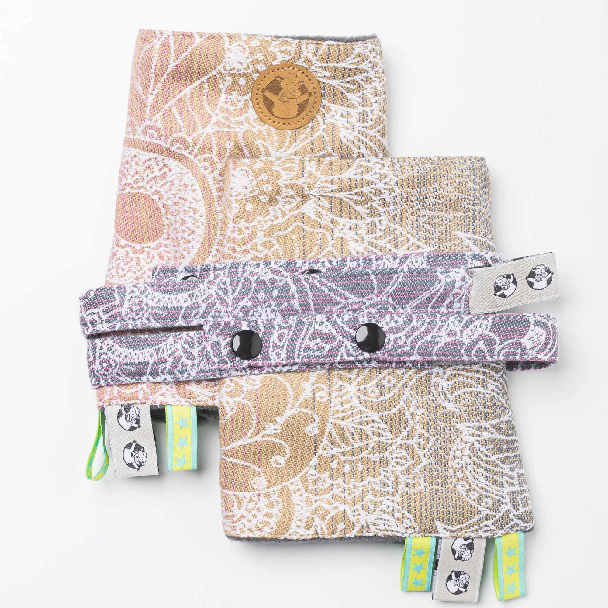 Wild Wine Vineyard Drool Pads & Reach Straps by LennyLamb LennyLamb