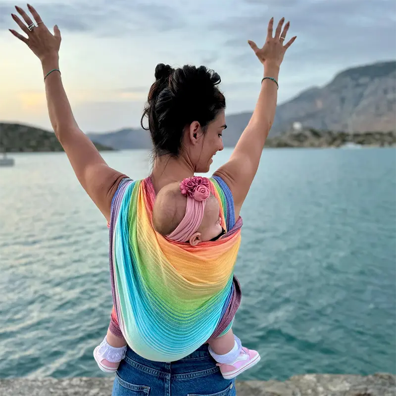 Rainbow Dreamer Woven Wrap by Girasol Girasol