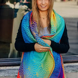 Babywearing Long Cardigan Rainbow Lotus by LennyLamb LennyLamb