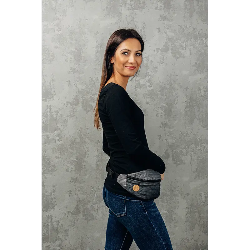 Ombre Grey Waist Bag by LennyLamb LennyLamb
