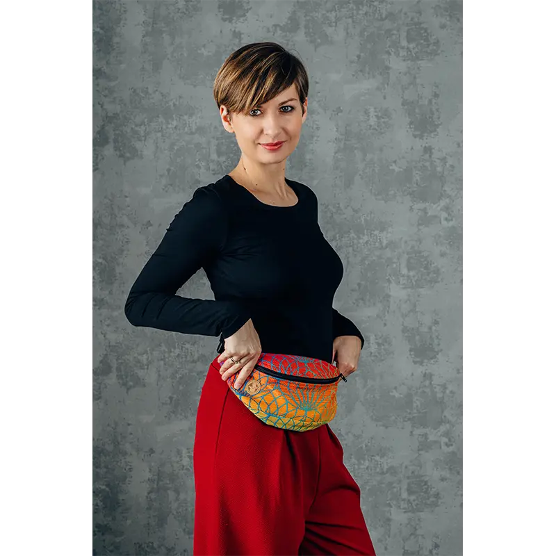 Rainbow Lotus Waist Bag by LennyLamb LennyLamb