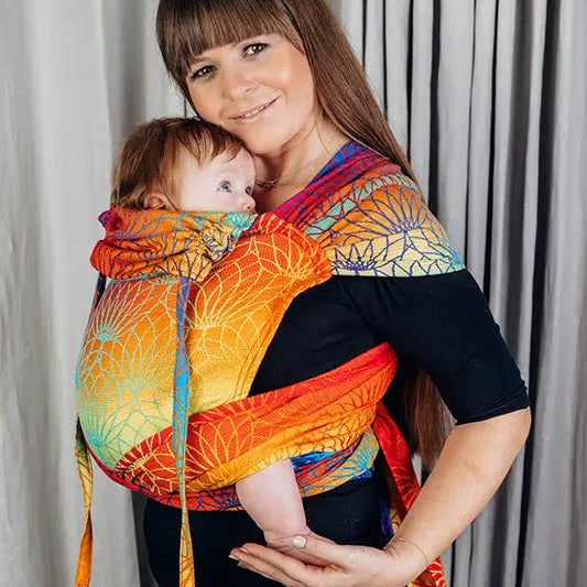 Rainbow Lotus Wrap-Tai Mei Tai by LennyLamb LennyLamb