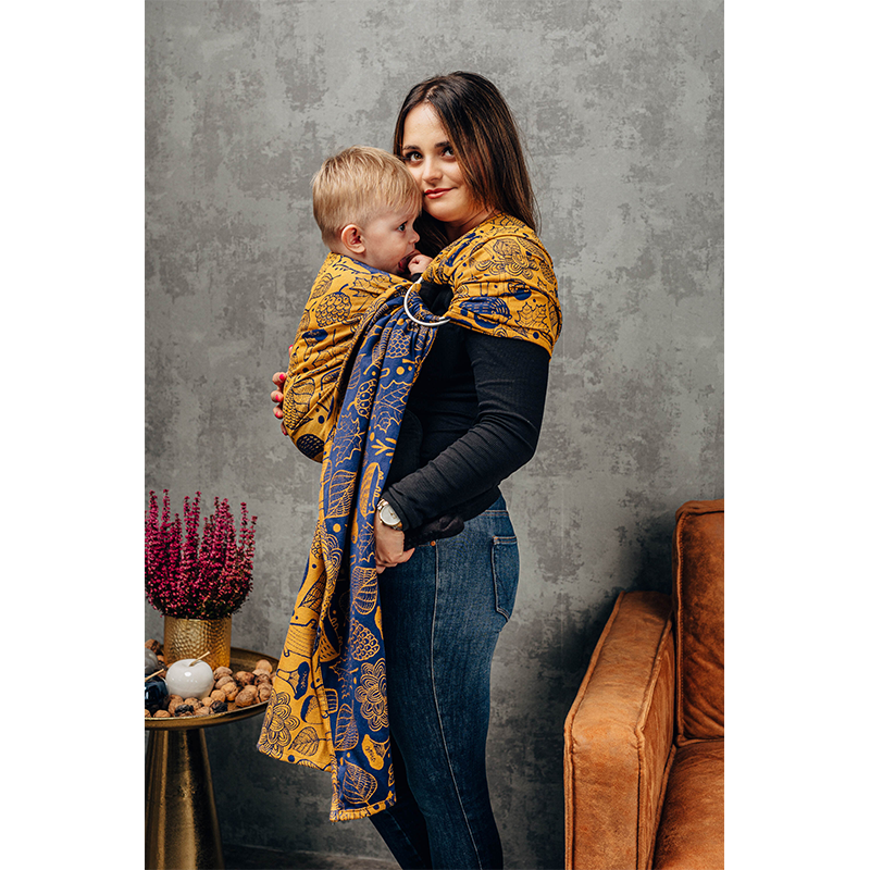 Under The Leaves Golden Autumn Ring Sling by LennyLamb LennyLamb