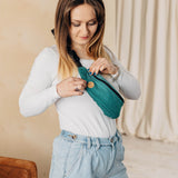 Ombre Green Waist Bag by LennyLamb LennyLamb