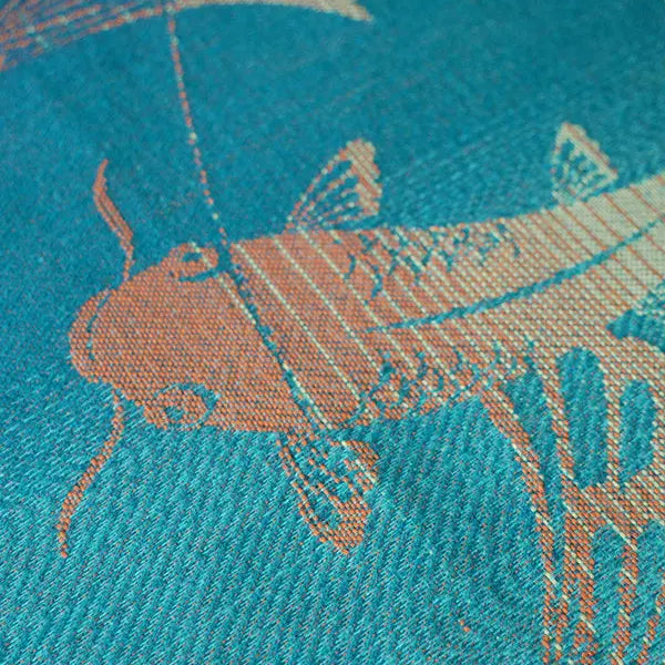 Koi Carp Fabric Piece by Oscha Oscha