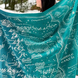 Realm of Middle-earth Moonlit Brushed Cotton Throw by Oscha Oscha