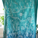Realm of Middle-earth Moonlit Brushed Cotton Throw by Oscha Oscha