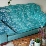 Realm of Middle-earth Moonlit Brushed Cotton Throw by Oscha Oscha