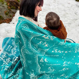 Realm of Middle-earth Moonlit Brushed Cotton Throw by Oscha Oscha