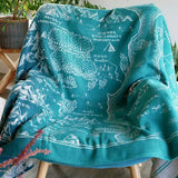 Realm of Middle-earth Moonlit Brushed Cotton Throw by Oscha Oscha
