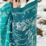 Realm of Middle-earth Moonlit Brushed Cotton Throw by Oscha Oscha