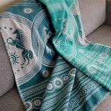 Rohan Entwash Brushed Cotton Throw by Oscha Oscha