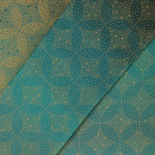 Starry Night Gold Dust Fabric Piece by Oscha Oscha