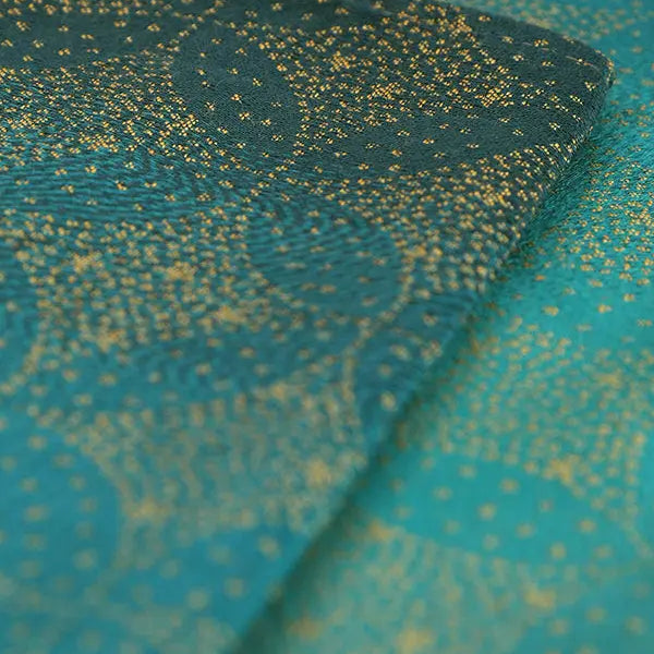 Starry Night Gold Dust Fabric Piece by Oscha Oscha