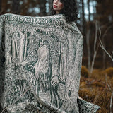 Treebeard Don't be Hasty Throw by Oscha Oscha