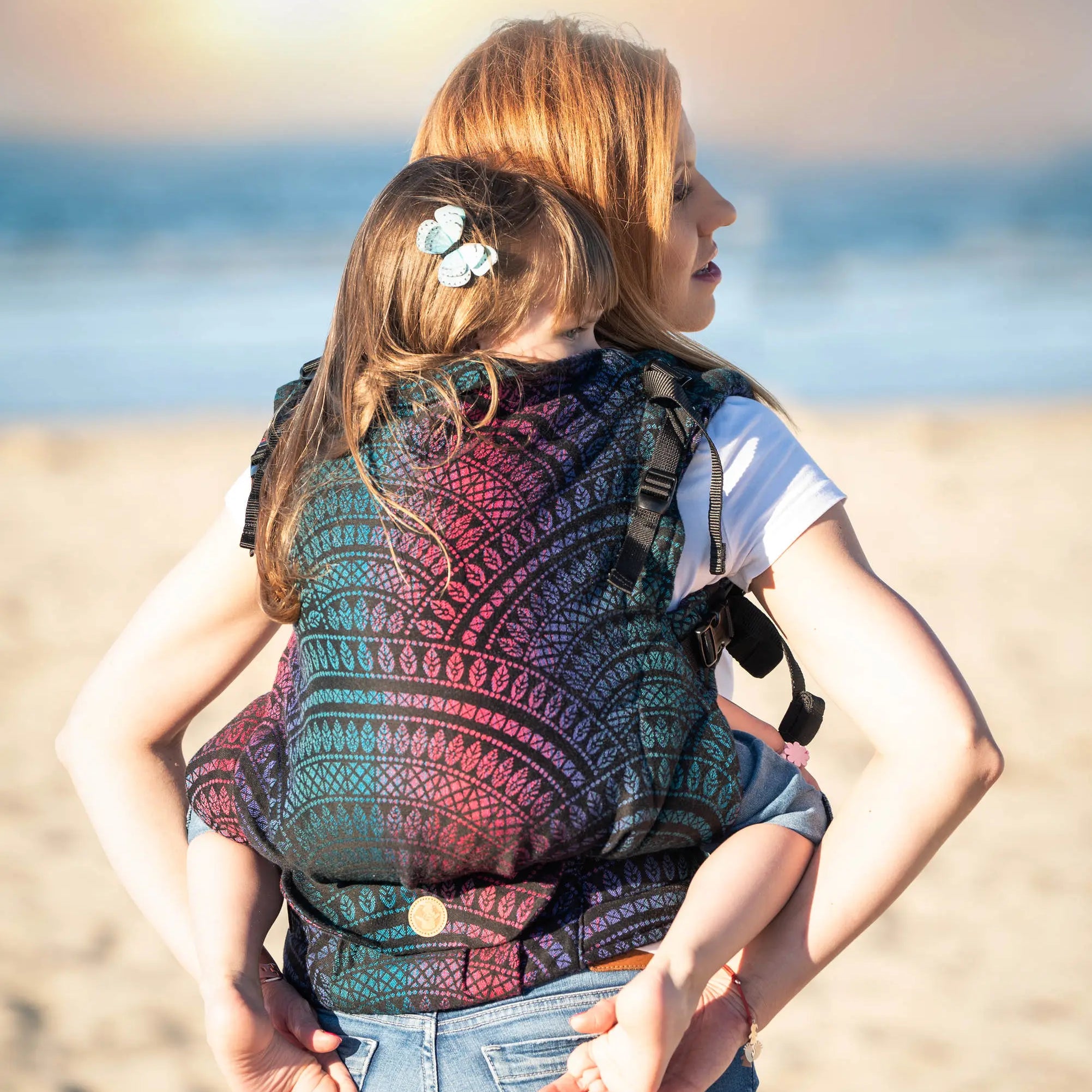 Peacock's Tail Black Opal LennyPreschool Carrier by LennyLamb LennyLamb