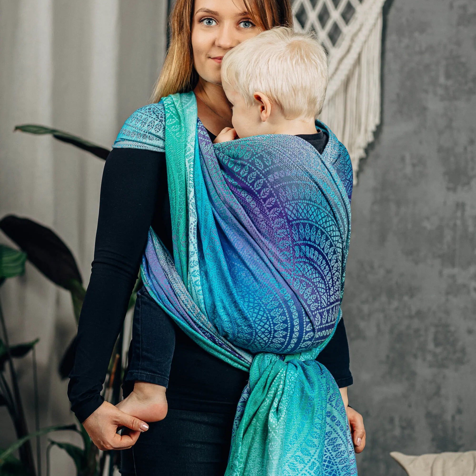 Peacock's Tail Fantasy Woven Wrap by LennyLamb LennyLamb