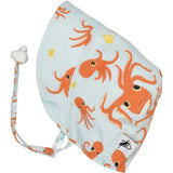 Octopus Organic Cotton Sun Protection Bonnet, UPF 50+ Puffin Gear