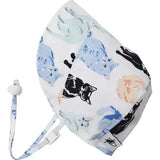 Garden Cat Organic Cotton Infant and Toddler UPF50+ Sun Protection Bonnet Puffin Gear
