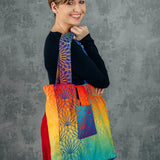 Rainbow Lotus Shoulder Bag by LennyLamb LennyLamb