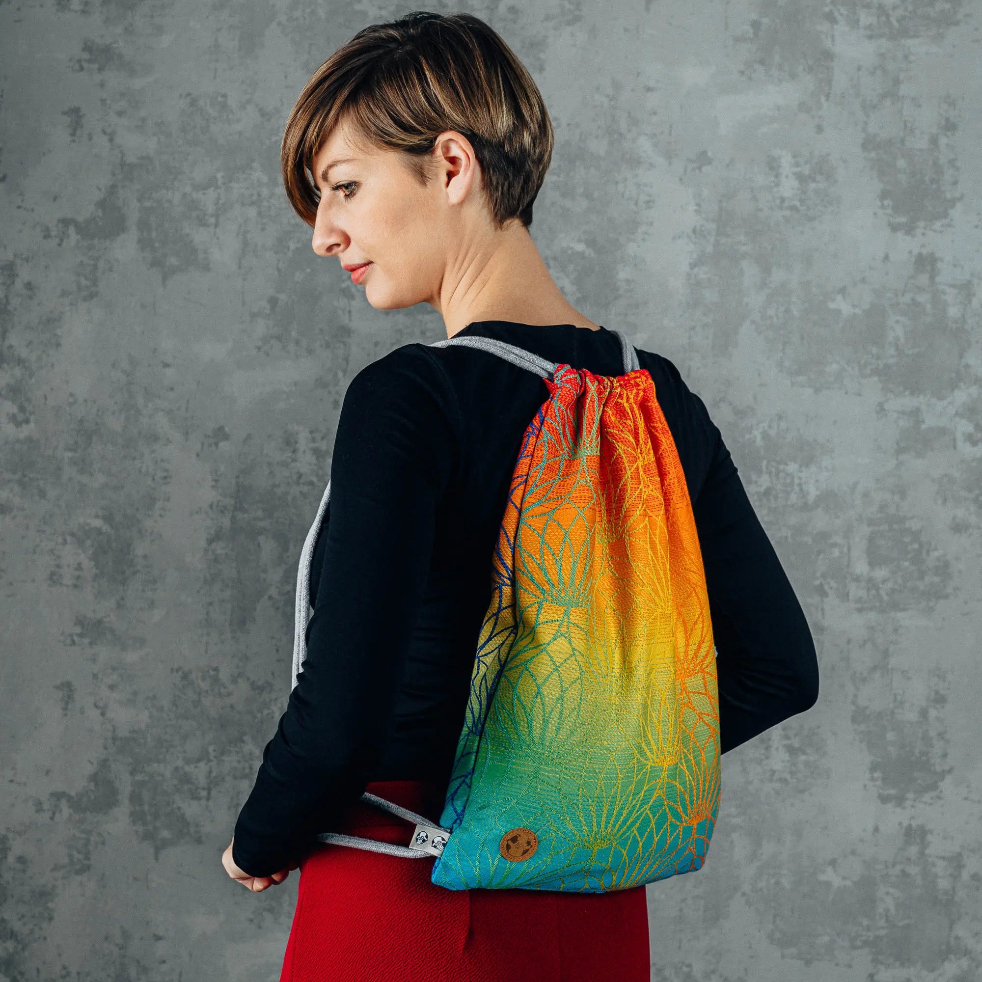 Lotus Rainbow Sackpack by LennyLamb LennyLamb