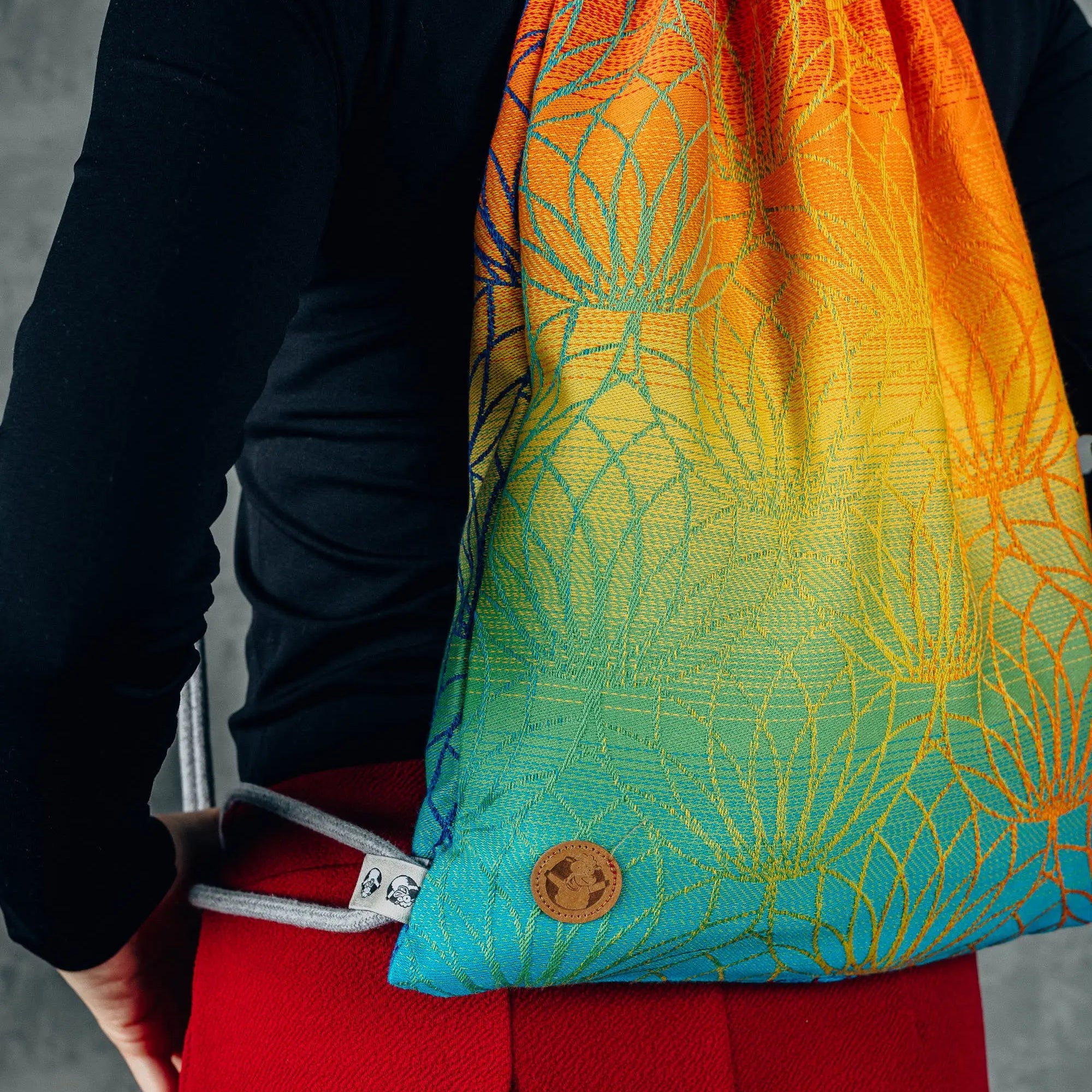 Lotus Rainbow Sackpack by LennyLamb LennyLamb
