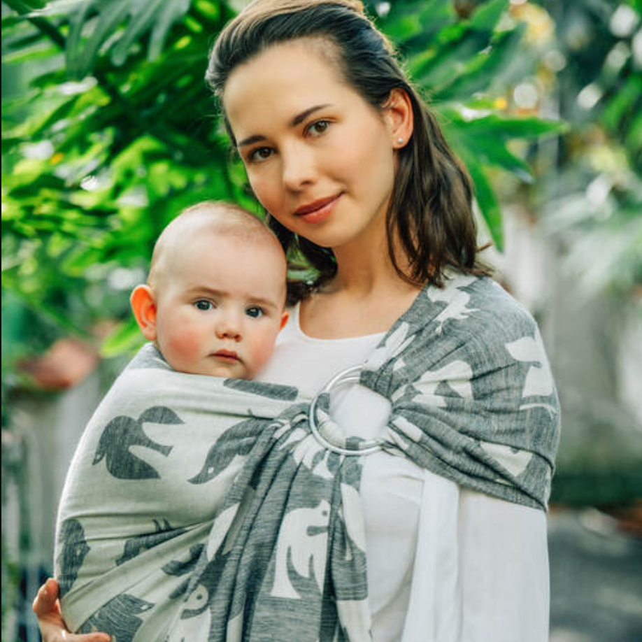 Birdy White Noise Ring Sling by LennyLamb LennyLamb