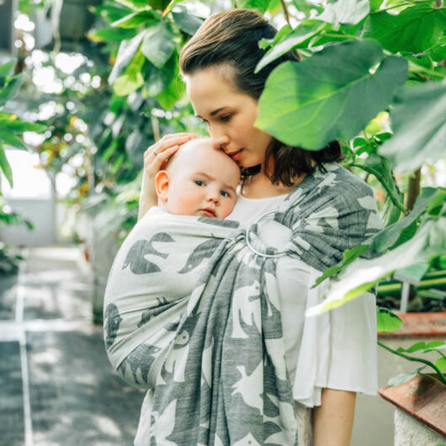 Birdy White Noise Ring Sling by LennyLamb LennyLamb