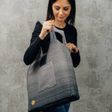 Ombre Grey Shoulder Bag by LennyLamb LennyLamb