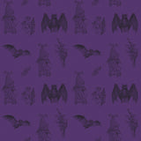 It's Bats Purple Preschool LennyHybrid Half Buckle by LennyLamb LennyLamb