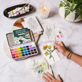 Wildflower Meadow watercolor painting kit Cate Paper Co. at Little Zen One