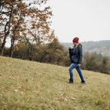 Mamalila Winterfriend Black with Berry Maternity and Babywearing Jacket Mamalila