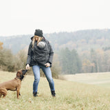 Mamalila Winterfriend Black with Berry Maternity and Babywearing Jacket Mamalila