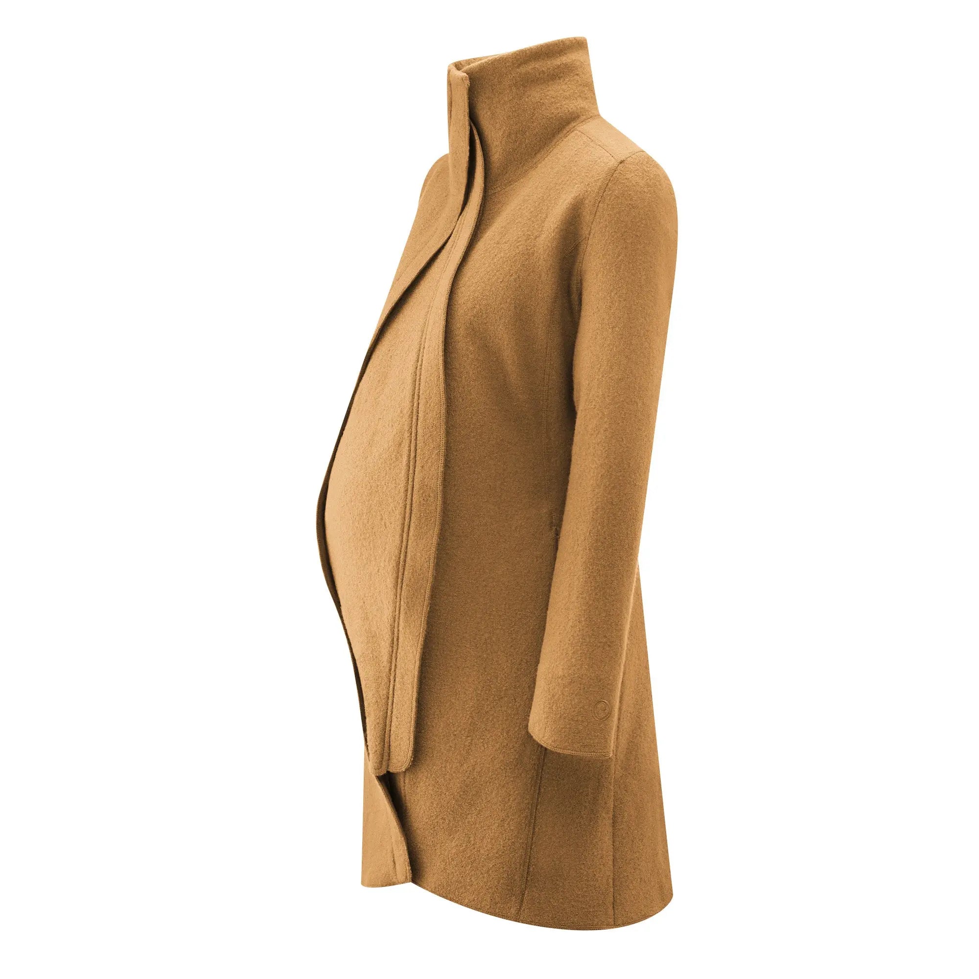 Mamalila Oslo Camel Maternity and Babywearing Wool Coat Mamalila