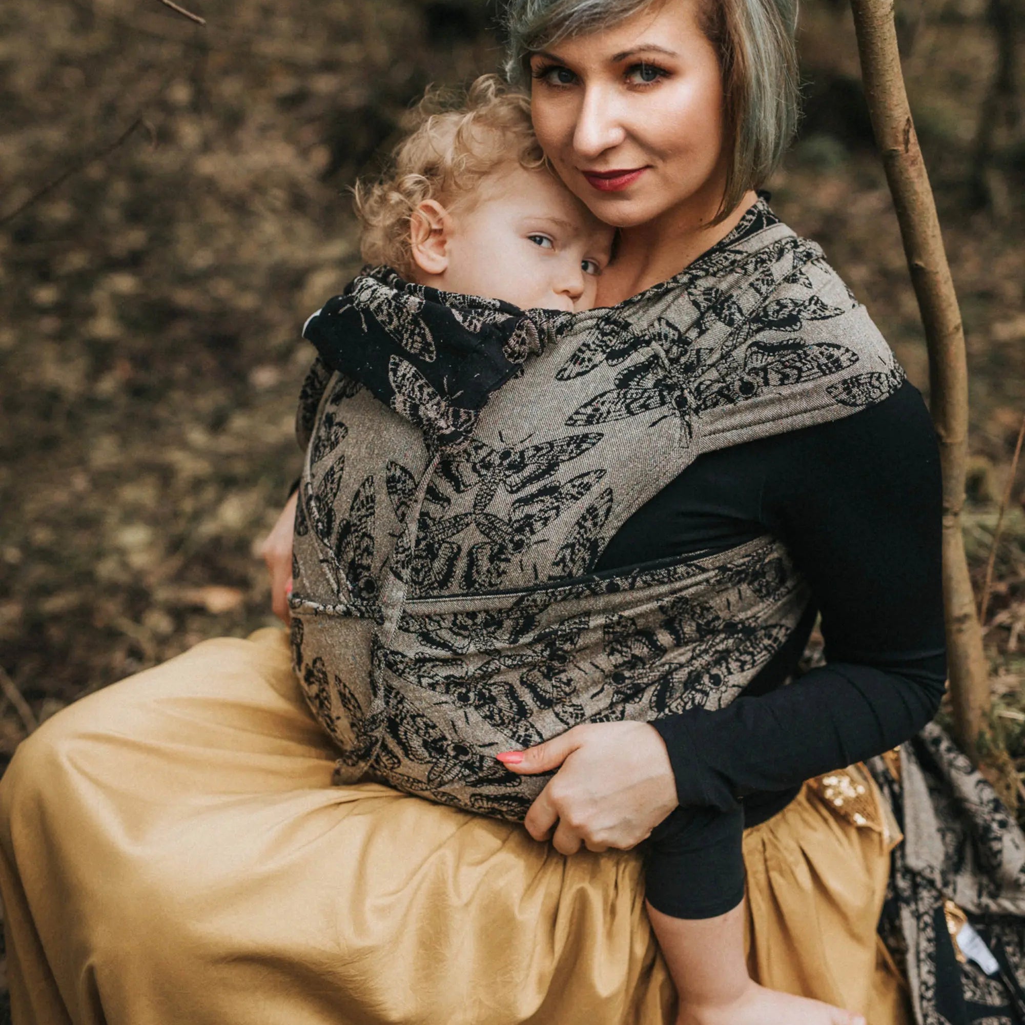 Queen of the Night Pamina Toddler Wrap-Tai Mei Tai by LennyLamb LennyLamb