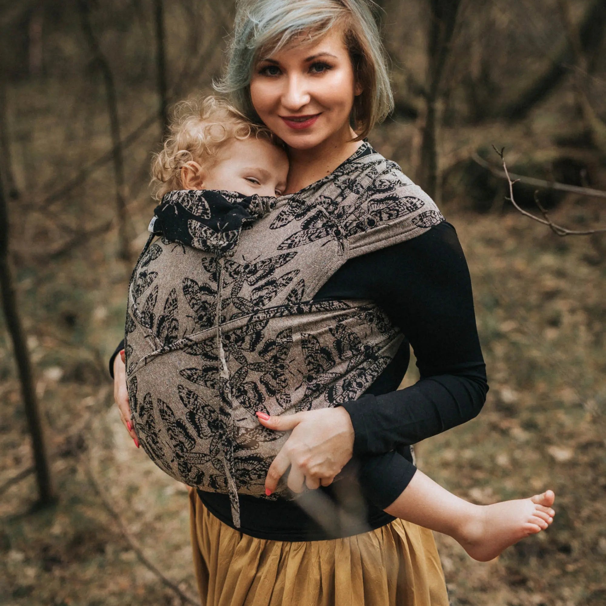 Queen of the Night Pamina Toddler Wrap-Tai Mei Tai by LennyLamb LennyLamb