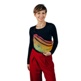 Rainbow Lotus Large Waist Bag by LennyLamb LennyLamb