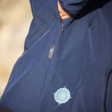 Angel Wings Babywearing Softshell Coat Navy Angel Wings at Little Zen One