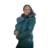 Angel Wings Babywearing Softshell Coat Green-Babywearing Outerwear-Angel Wings-canada and usa-Little Zen One-1