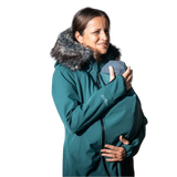 Angel Wings Babywearing Softshell Coat Green-Babywearing Outerwear-Angel Wings-canada and usa-Little Zen One-5