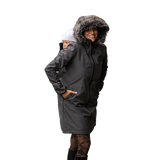 Angel Wings Babywearing Softshell Coat Grey-Babywearing Outerwear-Angel Wings-canada and usa-Little Zen One-2