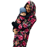 Babywearing Hoodie Peony by LennyLamb-Babywearing Outerwear-LennyLamb-canada and usa-Little Zen One-2