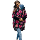 Babywearing Hoodie Peony by LennyLamb-Babywearing Outerwear-LennyLamb-canada and usa-Little Zen One-5